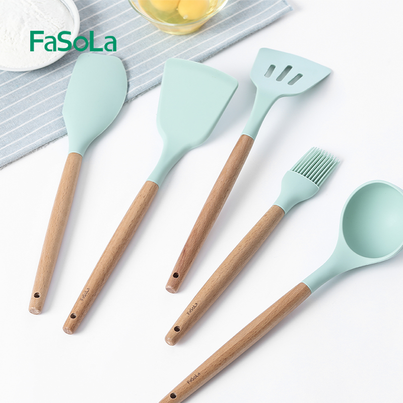 fasola专用食品级耐高温硅胶锅铲