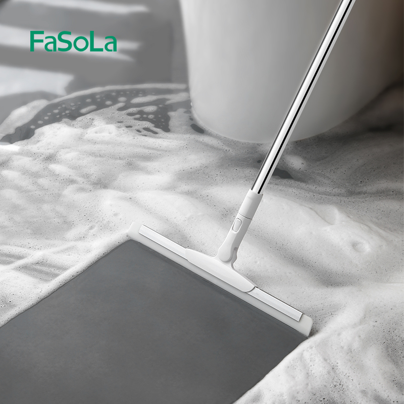 FaSoLa魔术扫把刮水拖地扫地两用卫生间硅胶地刮浴室地板刮水器-封面