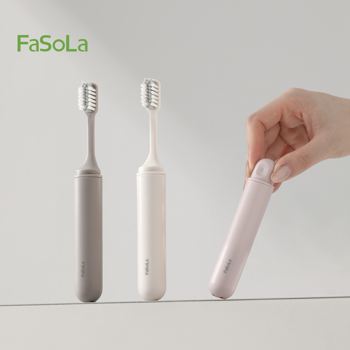 FaSoLa折叠便携正畸牙刷矫正牙齿牙套专用旅游洗漱旅行牙刷套装