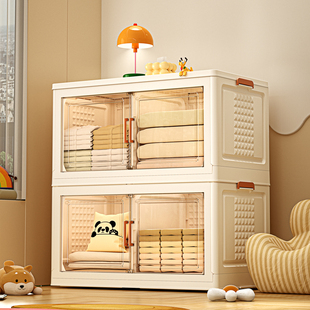 收纳箱大容量超大折叠收纳柜储物柜子多层宝宝衣柜零食玩具置物柜