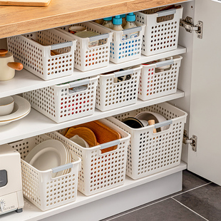 厨房桌面家用收纳筐塑料筐收纳篮子置物篮储物零食蔬菜水果收纳筐