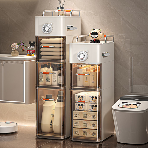 卫生间夹缝收纳柜厕所浴室小推车收纳架落地缝隙储物马桶边置物架