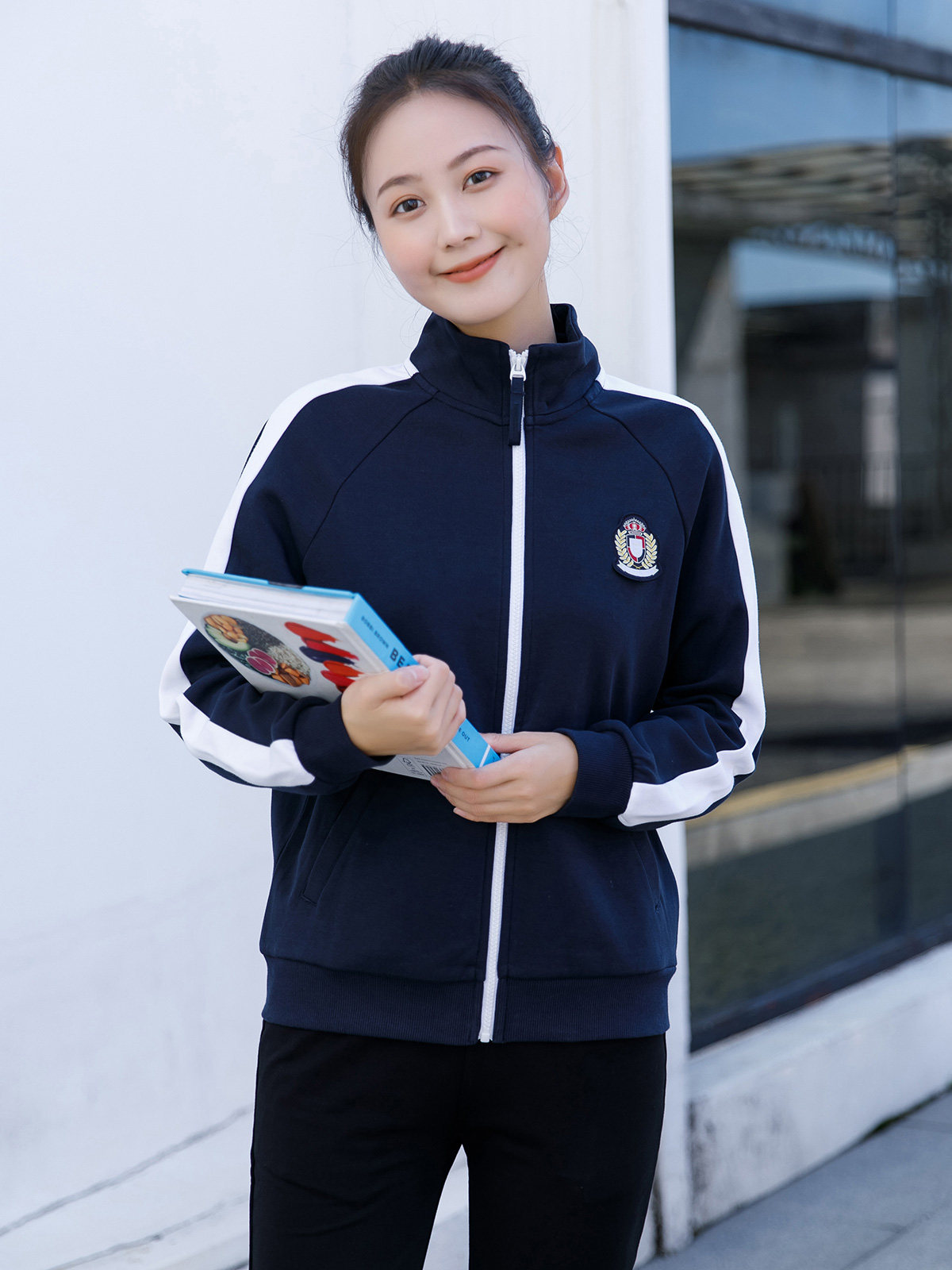 幼儿园老师园服春秋款三件套2022幼师新款套装托育早教教师工作服