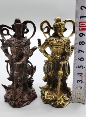 铜佛像韦驮菩萨关公菩萨铜像护法韦陀像伽蓝菩萨关公武财神