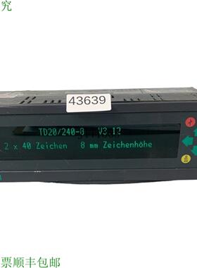 供应TD20240-8 模块 DAffichage Texts 6AV3020-1EL00