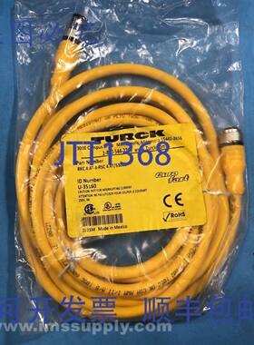原装供应Turck RKC 4.4T-3-RSC 4.4T/S3060 M12 Eurofast 直型线