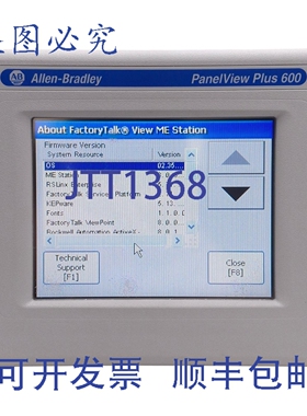 原装供应Allen Bradley 2711P-T6C20D8 PanelView Plus 600 触摸