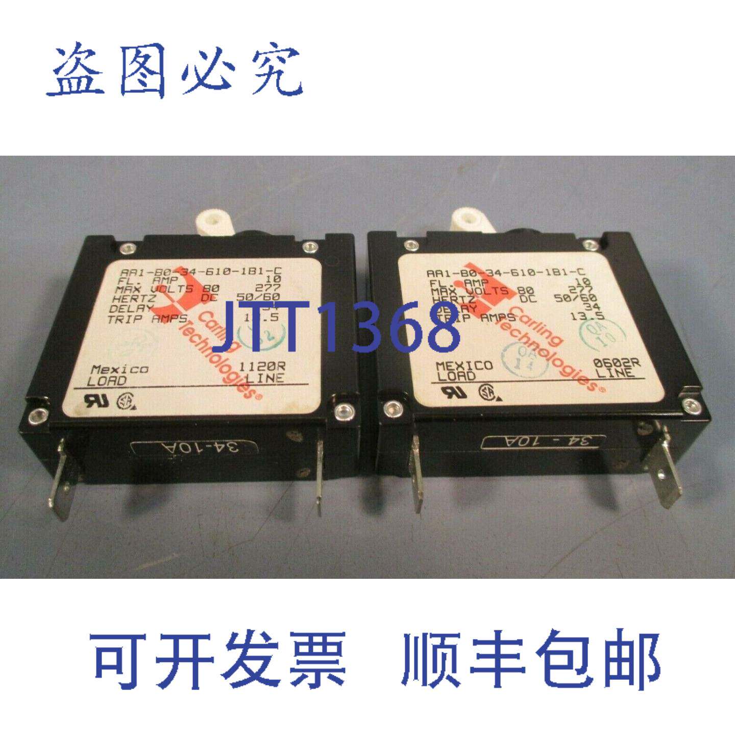 供应Carling Technologies 主电源开关 AA1-B0-34-610-1B1-C