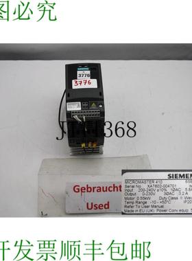 供应Frecuencia Micromaster 410 转化器 6se6410-2ub15-5ba0