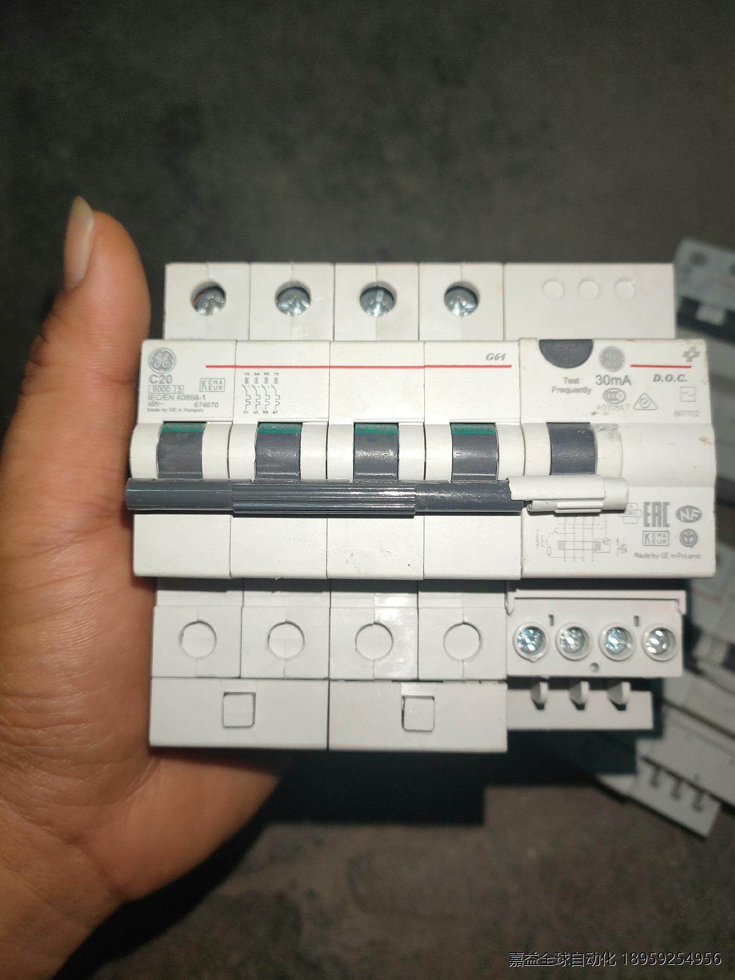 议价美国通用4p漏电保护器g64,c20,二手拆机,成色如图,共
