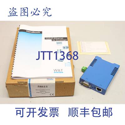 原装供应W&T 58611 工业 10BaseT RS232 COM 控制器模块卡板 2542
