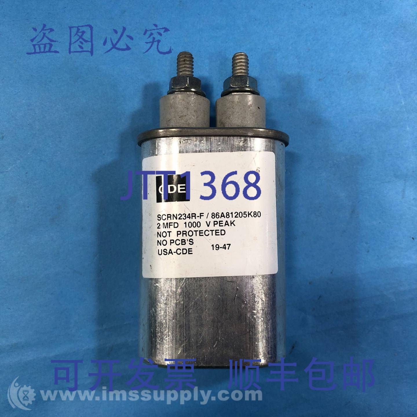 原装供应Cde SCRN234R-F / 86A81205K80薄膜电容器USIP