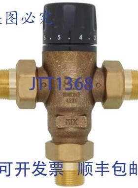 供应CALEFFI 521500A 34 英寸 NPT 无铅三通恒温混合阀 85-1