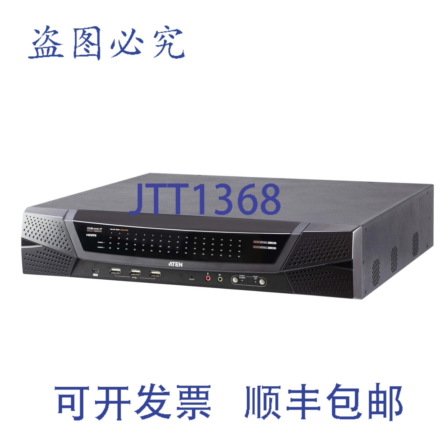 原装供应KN8064VB 1路/8路远程共享多接口五类KVM over IP切换器