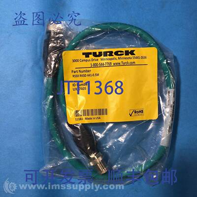 原装供应Turck RSSX RKSD 441-0.5M CAT.5E双端以太网电缆 FNFP