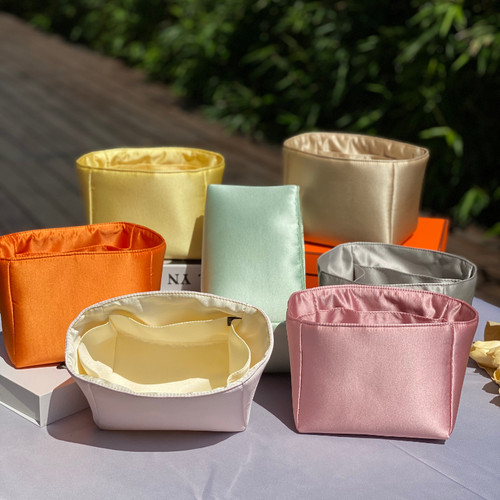 超多颜色贴合定型绸缎内胆包