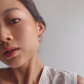 LHwindsor温莎珠宝咖啡豆圈圈耳环一款 多戴法珍珠耳饰小众高级感