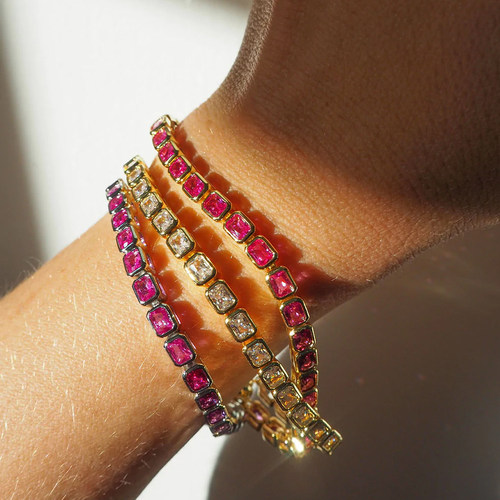 LUVAJ锆石满钻手链女轻奢小众