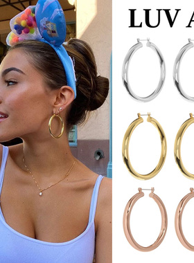 LUVAJ圈圈耳环女ins潮欧美风小众设计感耳饰2023年新款潮气质高级