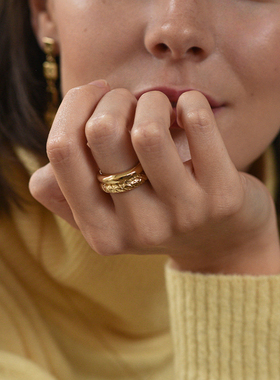 法国Louise Damas戒指女小众设计高级感开口可调节素指环2023新款