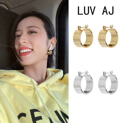 luvaj金色复古高级法式1圈圈耳环