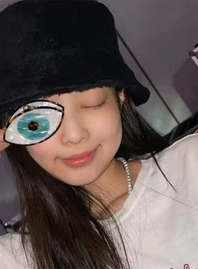 正品法国coucou suzette眼睛发夹Jennie同款ins潮牌eye抓夹丸子头