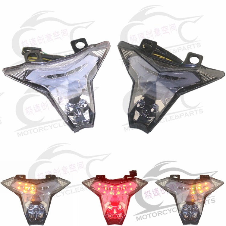 适用于KAWASAKI川崎Z1000 14-18/ZX10R 15-18改装LED后尾灯刹车灯