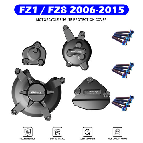 适用于雅马哈FZ1 06-15 FZ8 10-15 GBRACING改装发动机保护边盖