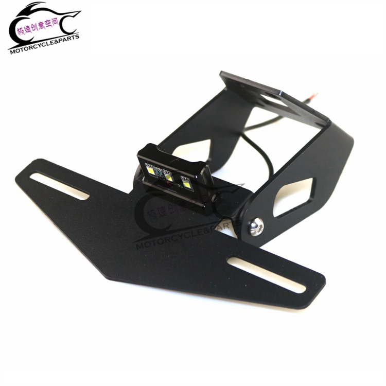 适用于KAWASAKI Ninja400/Z400 改装短尾车牌架短款LED后牌照