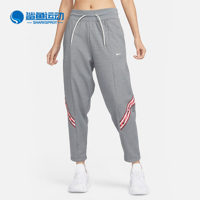 Nike/耐克正品新款女士保暖加绒运动系带九分裤FB5441-091