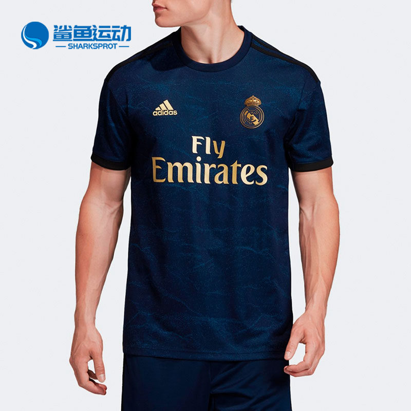 Adidas/阿迪达斯正品REAL A JSY 男子足球皇马客场比赛服 FJ3151
