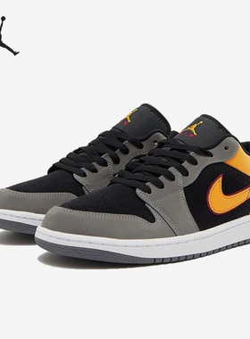 Nike/耐克Air Jordan 1 LowAJ1灰黑色男鞋低帮篮球鞋FN7308-008