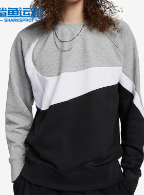 Nike/耐克正品Big Swoosh休闲男子圆领套头卫衣 AR3089-011