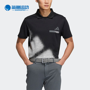 Adidas 阿迪达斯正品 3BAR T恤HZ1415 高尔夫男子运动短袖