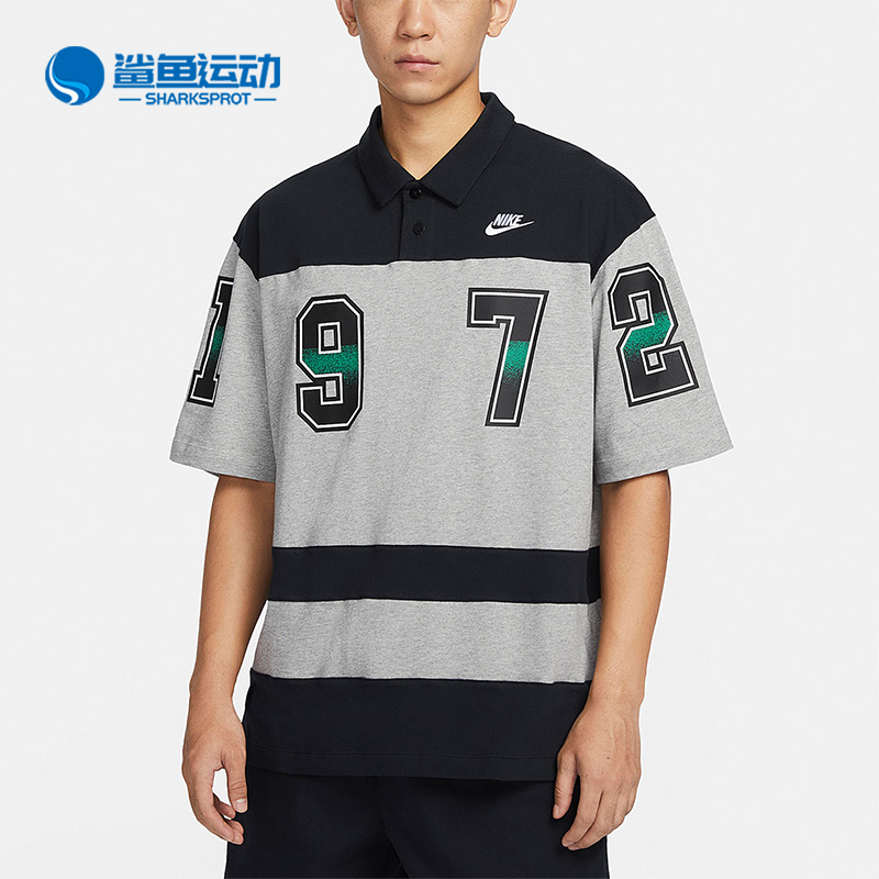 Nike/耐克正品秋季新款男子翻领T恤印花透气休闲短袖POLO衫FQ9582 运动服/休闲服装 运动POLO衫 原图主图