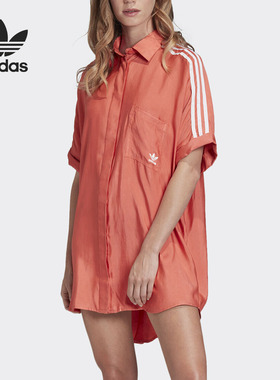 Adidas/阿迪达斯正品三叶草 SATIN DRESS 女子运动连衣裙 FM2618