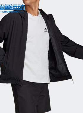 Adidas/阿迪达斯正品新款男运动休闲舒适连帽夹克外套 H50971