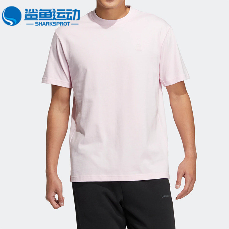 Adidas/阿迪达斯正品夏季Neo圆领休闲男女运动短袖透气T恤HS6815