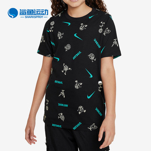 耐克正品 T恤FD3968 新款 休闲圆领短袖 010 大童运动时尚 Nike