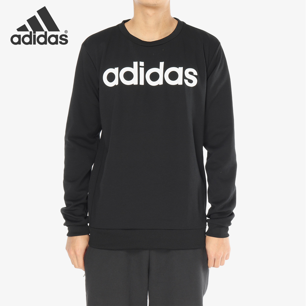 Adidas/阿迪达斯正品 M C+ SWT LS 男子休闲运动卫衣套头衫DM4278
