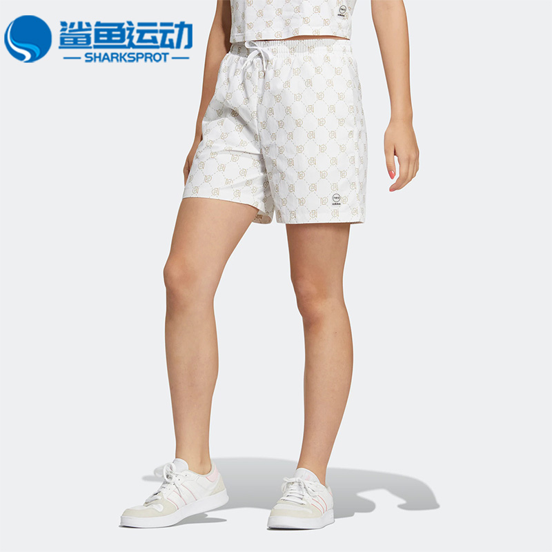 Adidas/阿迪达斯正品Neo W AOP W SHORT女运动休闲舒适短裤IB5845