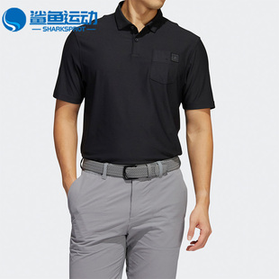 POLO衫 Adidas 男子高尔夫运动休闲短袖 阿迪达斯正品 T恤HA6114 夏季