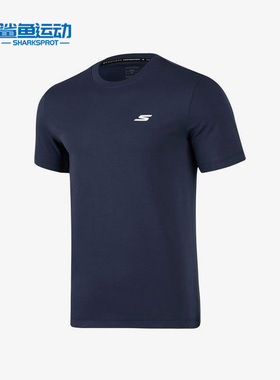 Skechers/斯凯奇正品夏季男子休闲运动透气圆领短袖T恤P223M094