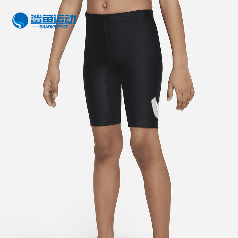 Nike/耐克正品Swim 3-D Swoosh大童男孩紧身短裤FZ7377-010