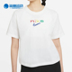 耐克正品 新款 女子刺绣简约短袖 Nike 休闲运动T恤DD2849 848