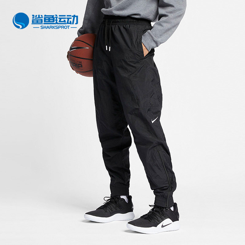 Nike/耐克正品男子新款运动梭织篮球训练收口长裤AJ3940-013