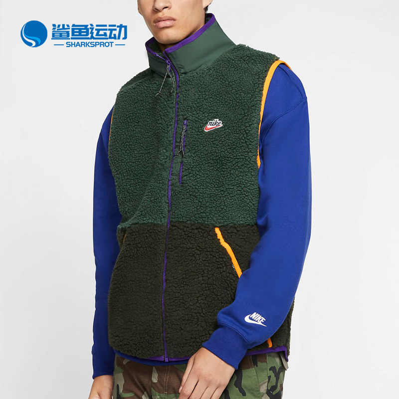 Nike/耐克正品冬季男子运动休闲夹克外套拼接马甲背心CD3143