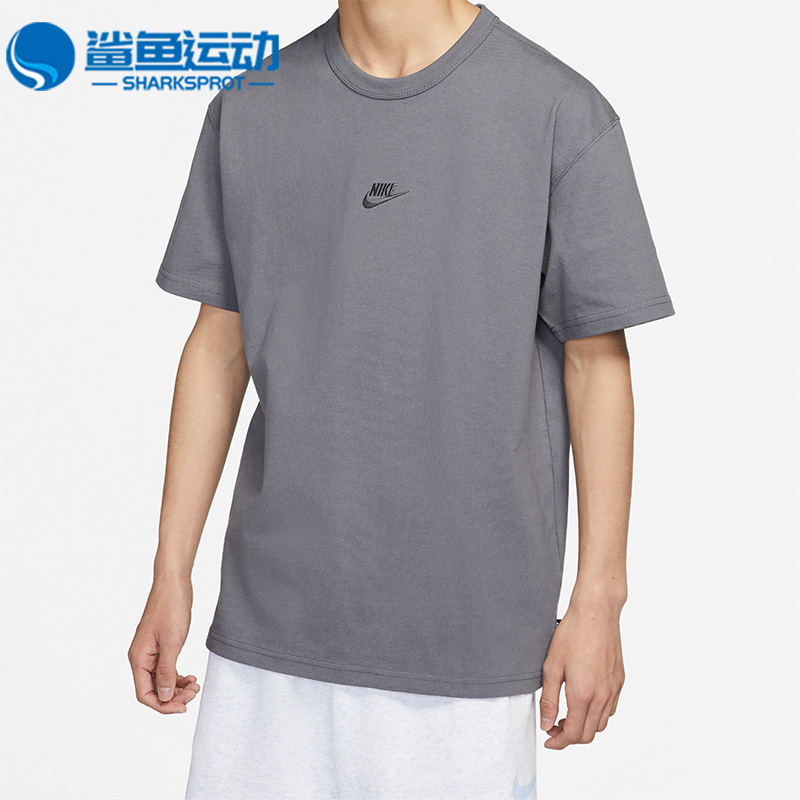 Nike/耐克正品新款男子刺绣小勾LOGO纯棉圆领短袖T恤 DO2052-021