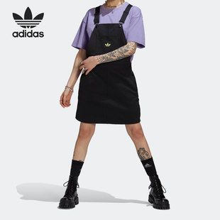 半身背带连衣裙 Adidas 阿迪达斯正品 三叶草女子工装 HB9458