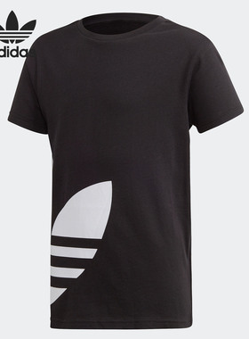 Adidas/阿迪达斯正品夏季新款三叶草大童运动短袖T恤FM5641